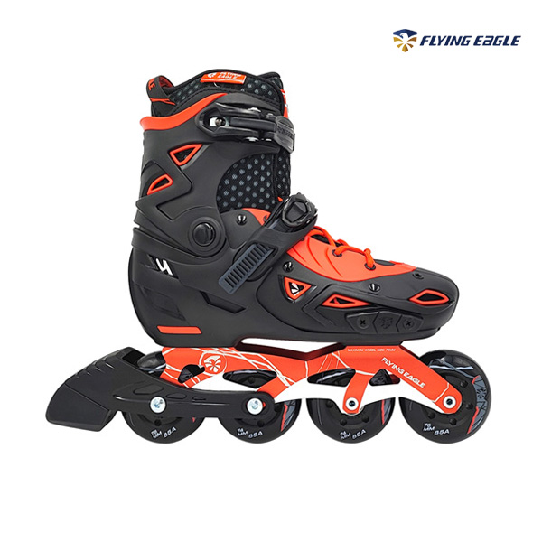 Giày patin Flying Eagle S9 màu đỏ cam cho bé