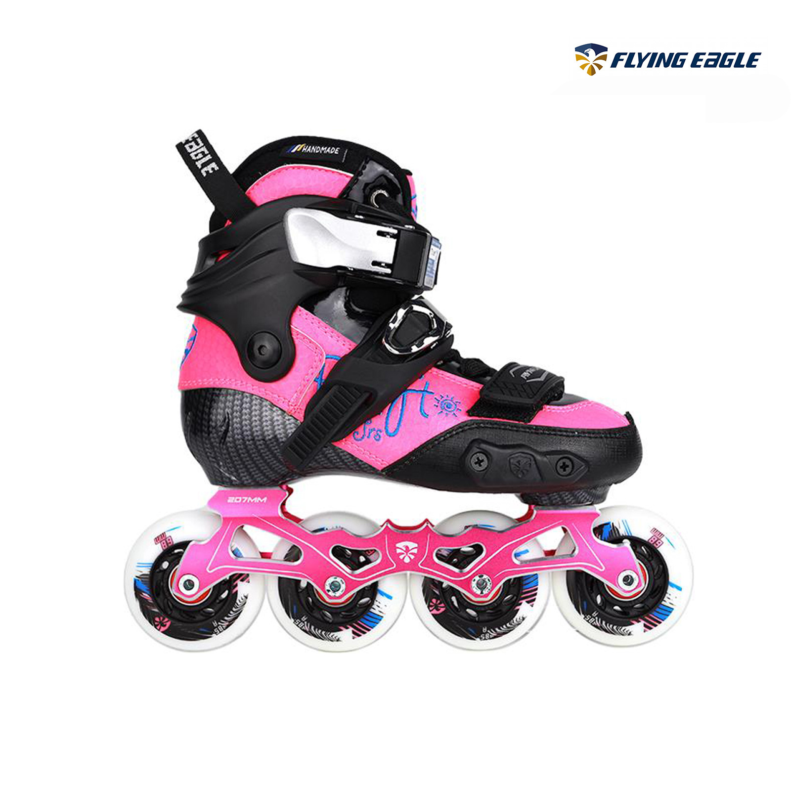 Giày patin trẻ em Flying Eagle Drift Junior S màu hồng
