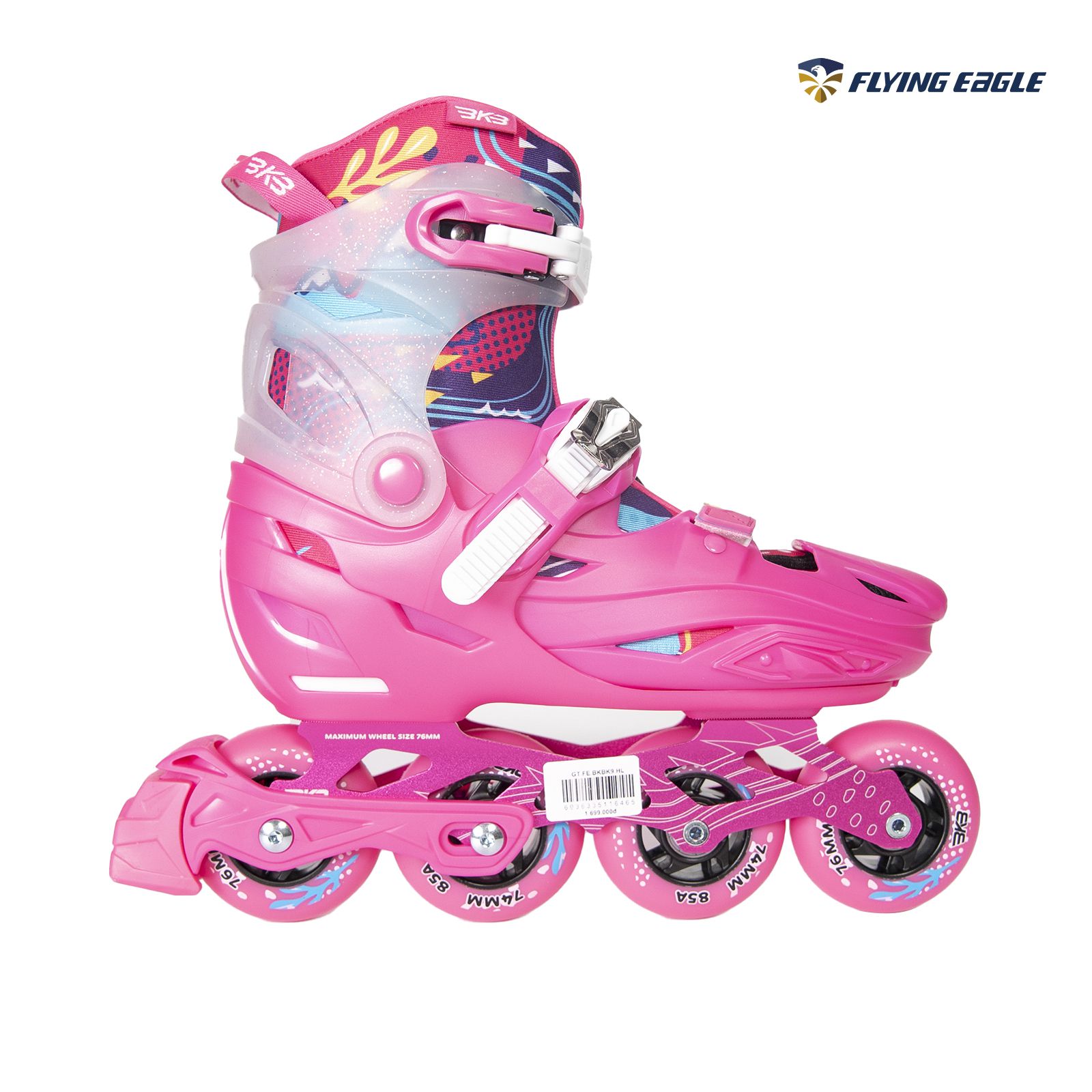 Hệ khóa cài và khóa bán tự động giày patin Flying Eagle BKB K9