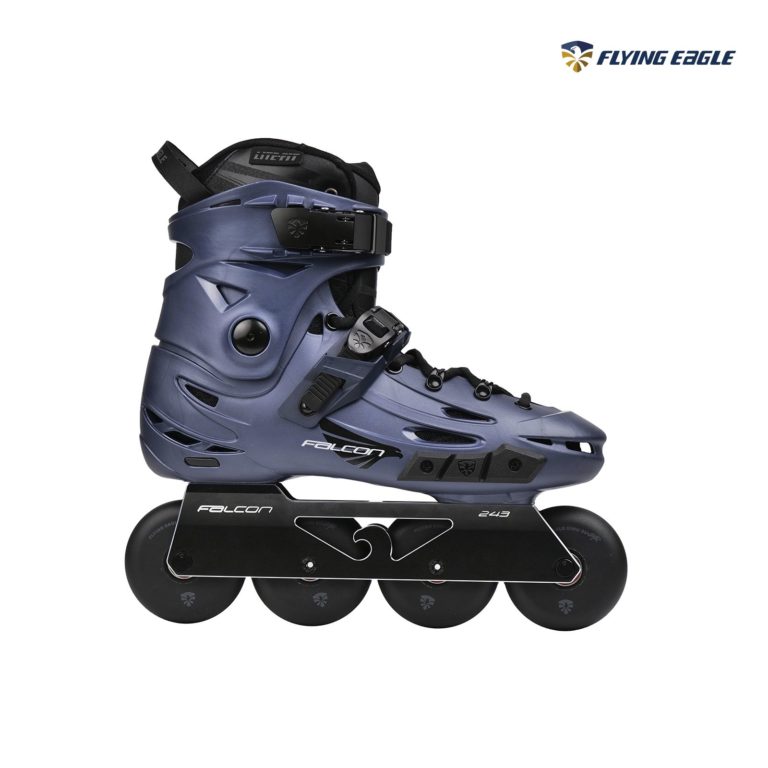 Giày trượt patin người lớn cao cấp Flying Eagle F6S Falcon Pro màu trắng xanh than