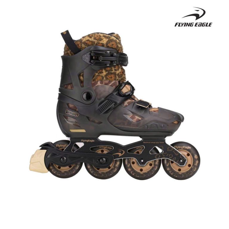Giày patin Flying Eagle S8 Pro Sprout inline 4 bánh cho trẻ em màu xanh lá